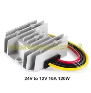 Voltage converter DC 24V to DC 12V 10A stepdown converter truck adapter NEW