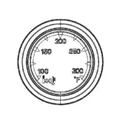 A22-54076-003 Multi Purpose Gauge Temperature for Freightliner