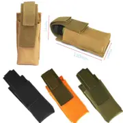 Tactical Molle Flashlight Pouch Magazine Holder Hunting Knife Holster Bag Pack