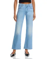 Mother The Bookie High Rise Ankle Wide Leg Jeans in Puzzled 25