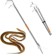 Snake Clamp - Snake Catching Rod, Snake Grabber Tool | Colllapsible Snake Catcher Tongs with Its Anti-Slip Extended Handle, Professional Reptile Grabber Stick for Camping Hiking, 47 Inches