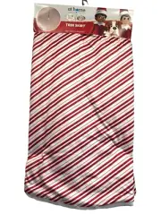 Elf on the Shelf Christmas Tree Skirt Red/White Xmas 48" Holiday At Home