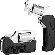 HNSYPX Fidget Soft Bullet Guns Toy Revolver Style, Anti-Stress Toy + 12 Soft Bullet, Alloy/Nylon, Adult, 14 Years and Older