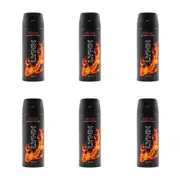 6x Lynx 150ml Deodorant Fragrance 48h Antiperspirant Protection Bodyspray Voodoo