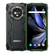 Blackview BV9300 Pro 8/12GB+256GB 6.7-Inch Main &amp; 1.3-inch Round Secondary Display Built-in 100LM Flashlight 15080mAh 4G Ruggedized Phone Green