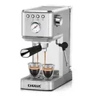CHULUX Slim Espresso Machine with Milk Frother Steam Wand 20 Bar Professional...