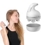 Electric Scalp Massager with 4 Replacement Massage Heads Portable Head Scratcher Stress Release Massager