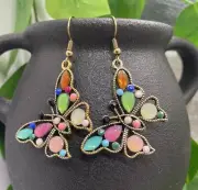 2” Bronze-tone Earring Set Bohemian Retro Drop Dangle New Free Ship B1779