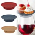 Mini Silicone Appetizer Dish Dessert Board Multifunction Dustproof Cup Drain Pad