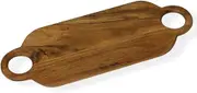 Vesta Homes Wooden Platter, Serving Board, Charcuterie, and Cheese Board for Kitchen | Natural Acacia Wood | 61x23x1.5 cm | Handcrafted in India