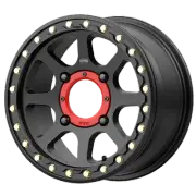 15x6 KMC Powersports KS234 ADDICT 2 BEADLOCK Satin Black Wheel 4x137 (38mm)