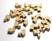 Lego - Lot of 25 - Tan, Brick 1 x 1 x 1, 1/3 Arch