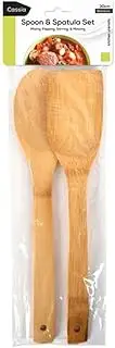[Cassia] Bamboo Spoon and Spatula 3-Pieces Set, 31 cm Size