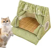 Pet Tent - Cat Cave Tent,Removable Cooler Mat, Comfortable Hut, Pet Supplies for Puppies, Kittens, Rabbits, and Small Animals