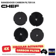 4x ACTIVATED CARBON FILTER FOR CHEF REHR6S RANGEHOOD | REMOVE ODOUR ➡️OEM GRADE