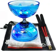 Diabolo Cse Yoyo Set ,triple Bearing Diabolo Cse Yoyos Juggling Colorful Led Diabolo With Diablo Sticks, Diabolo String & Net Bag, Easier Start/ Fast