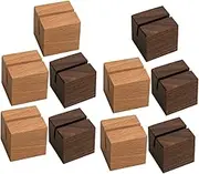 10Pcs Card Base Stylish Table Name Holders for Business Cards Rustic Desk Display Stands for Weddings Parties and Office Use