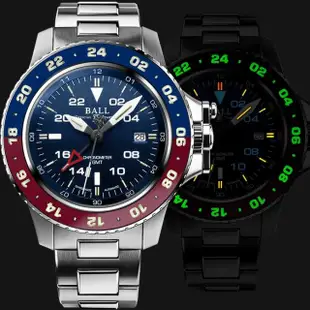 【BALL 波爾】工程師 Engineer Hydrocarbon AeroGMT II 瑞士天文臺認證機械錶(DG2018C-S9C-BE-藍42mm)