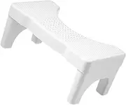 HEATSHAKING Bathroom Squatting Stool Slip Footstool for Toilet Use Compact Poop Stool for Adults Seniors Durable Material Easy to Carry