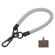 Phone Lanyard Universal Wrist Lanyard with Lanyard Patch New Light Gray 1 Pack