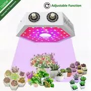 LED Grow Light Full Spectrum Lamp 1000W, Adjustable, led Silver Grey