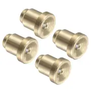 4pcs Brass Push Button Flange Grease Oil Cup 6mm Male Thread Ball Nipple