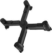 SHINEOFI Desktop Computer Host Tray Computer Cart Lap Computer Tower Cart Fan Desktop Stand Tablet Stand Gadgets CPU Cooler Household CPU Bracket Computer Stand Charger Foldable Black Abs