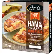 Jase's Kitchen Gluten Free Ham & Pineapple Pizza 185g