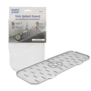 White Magic Home/Kitchen Sink Splash Guard Silicone Faucet Mat/Pad White