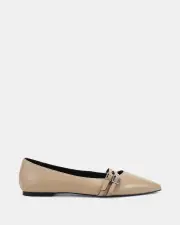 Miss Sofie Liri/Taupe Womens Flats 06