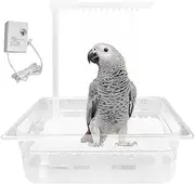 Parrot Bath Tub Shower - Pet Bath Tub For Bird Parrot | Automatic Parrot Bath | Parakeet Shower Bath | Automatic Parrot Bathtub | Grooming Tub Cage Accessories For African Grey Lovebirds Cockatiel