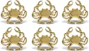 Gold Napkin Rings Set of 6, Table Setting Centerpiece Decor Napkins Ring Holders