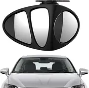 Blind Spot Mirror, Three-Sided Convex Wheel Mirrors, 360-Degree Adjustable Viewing Angle, Rear View Auxiliary Glass for Reversing, Parking Assistance, Detection Safety Accessory