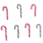 Buttons Galore Flatbacks Embellishments-Candy Canes