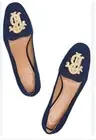Tory Burch Antonia Monogram Loafer Slip On Shoes Sz 9.5 M