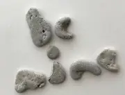 Natural Letter Shaped BE MINE Beach Stones pebble word rock craft hag VALENTINE