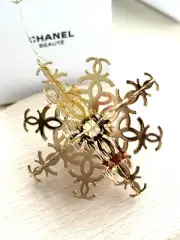 Chanel Holiday Christmas Ornament 2024 Snowflake - Metal Version NOT Paper