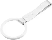Round JDM TSURIKAWA Ring Subway Train Bus Handle Strap Charm Drift White