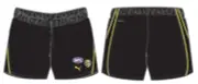 Richmond Tigers PUMA AFL Mens Replica Shorts | Black/ Yellow by Sporting House