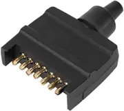 7 Pin Flat Trailer Plug Caravan Boat Male Connector Single Part Adapter Plug