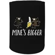 Alcohol Stubby Holder - Mines Bigger - Funny Novelty Birthday Gift Joke Beer Can Bottle Coolie