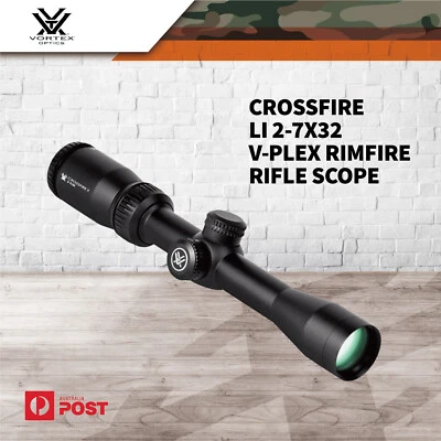 Vortex Crossfire Ii 2-7x32 V-plex Rimfire Rifle Scope 1" Tube Waterproof 31001r