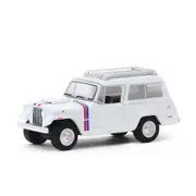 Greenlight Licensed 1:64 Scale Jeep Jeepster Commando Hurst Edition 1971 Diecast Model Car White