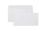 Cumberland DLX Envelopes Plain Self Seal 80GSM 120x235mm White Box 500