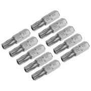 Torx Bits 1/4" Magnetic Screwdriver T30 Screw Driver Bit S2 Alloy Steel 10pcs