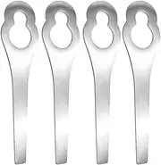 4 Pack Lawn Mower Metal Blades Stainless Steel Trimmer Head Parts Replacement Blades Cordless for Lawn Mowers Clearing Grass Polycut Trimmer Head Replacement Weds Eater Replacement Blades