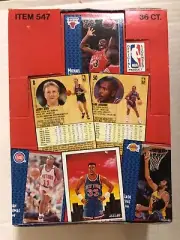 1991 FLEER BASKETBALL BOX 36 packs hobby