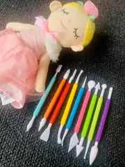 Clay / fondant shaper plastic modelling sculpting tools - 9pcs