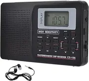 FM Portable LCD Digital Screen Display Rechargeable Pocket FM/AM/SW/MW/LW/TV Radio