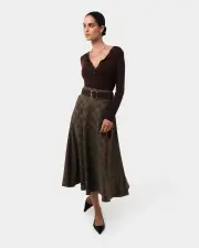 Candice Bias Check Skirt